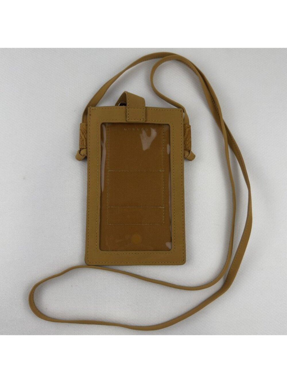 Save the Girls Phone Purse Womens Tan Faux Leather Crossbody Card Holder NWOT